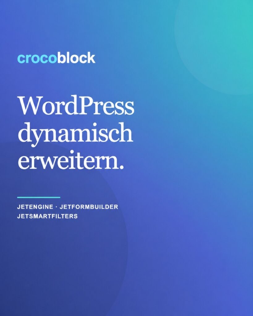 Crocoblock für dynamische WordPress Webseiten